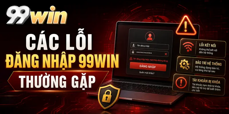 Các lỗi đăng nhập 99WIN thường gặp