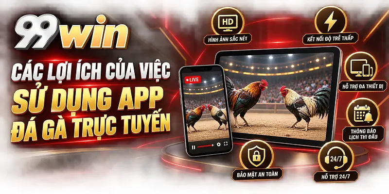 Lợi ích của việc sử dụng app đá gà trực tuyến